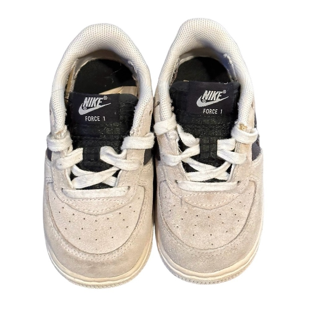 Nike Air Force 1 Low White Iron Grey (GS) CJ4112-100 Youth Size 7C - Picture 7 of 8